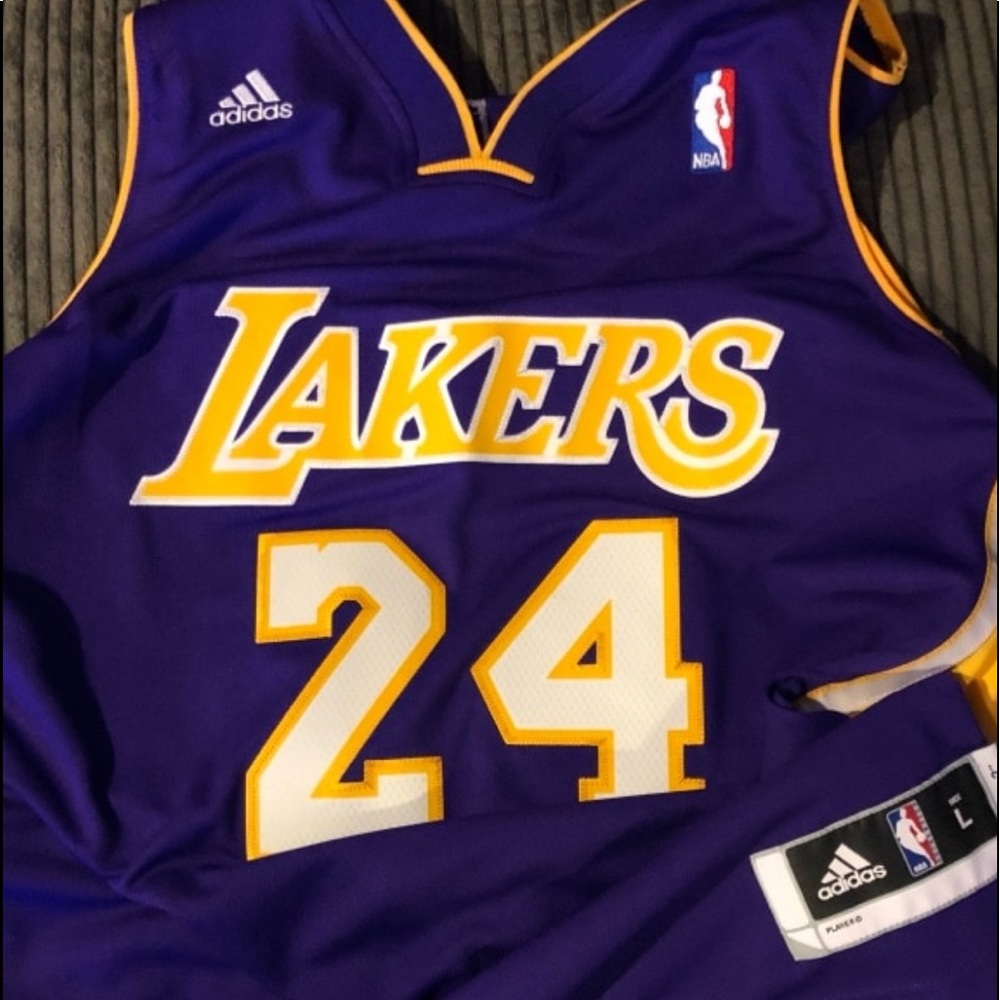NEW ADIDAS LAKERS KOBE BRYANT JERSEY LARGE
